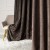 Zasłona welwetowa ciemna chłodna brązowa 140×260 cm – elegancka, półzaciemniająca, na przelotkach