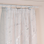 Firana gotowa biała ze srebrnym zdobieniem 140×250 cm – elegancka, na taśmie z ołowianką
