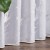 Firana gotowa biała ze srebrnym zdobieniem 140×250 cm – elegancka, na taśmie z ołowianką