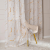 Firana gotowa biała ze złotym zdobieniem 140×250 cm – elegancka, na taśmie z ołowianką