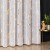 Firana gotowa biała ze złotym zdobieniem 140×250 cm – elegancka, na taśmie z ołowianką