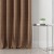 Zasłona welwetowa blackout 140x260 cm ciepła brązowa na taśmie, elegancka przyciemniająca