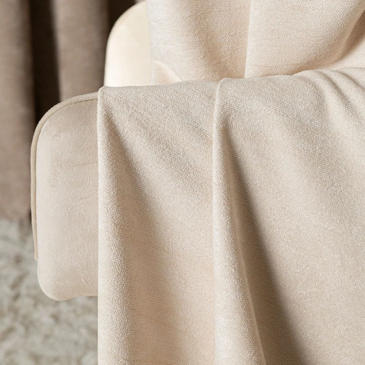 Zasłona welwetowa kremowa 140×260 cm – elegancka, półzaciemniająca, na przelotkach