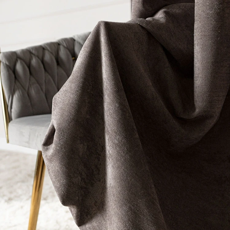 Zasłona welwetowa szarobrązowa 140×260 cm – elegancka, półzaciemniająca, na przelotkach