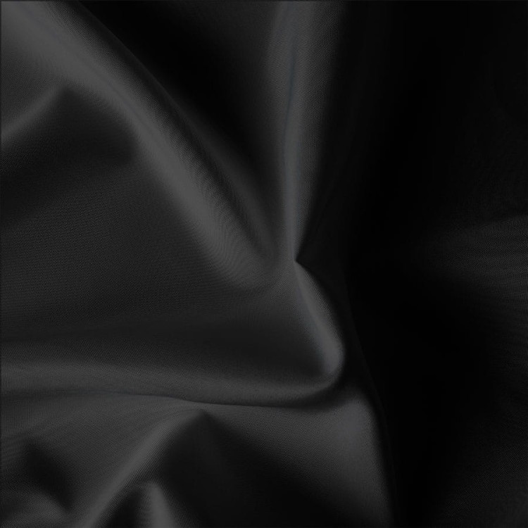 Zasłona gotowa na przelotkach ogrodowa– 140x240 cm, kolor czarny